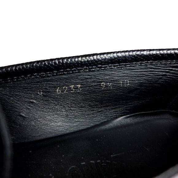 Salvatore Ferragamo Gancini Bit Leather Moccasin Driving Loafers Mens 9.5 Black main image 4